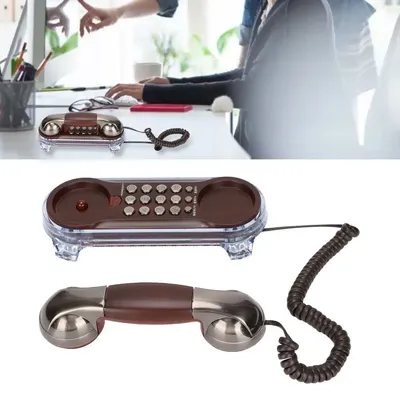 Wall Mounted Wired Telephone NEW Landline Retro Corded Phone Desktop Compact House Phones Home