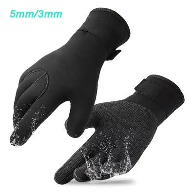 3mm/5mm Wetsuit Gloves Neoprene Diving Gloves Fishing Spearfishing Paddling Thermal Anti-Slip