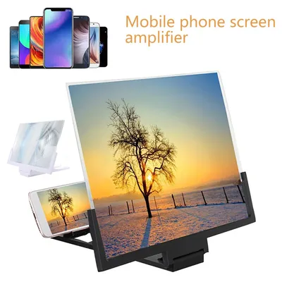 14 Inch Mobile Phone Screen Amplifier 3D Magnifying Glass Stand Magnifier HD Video Amplifier Phone