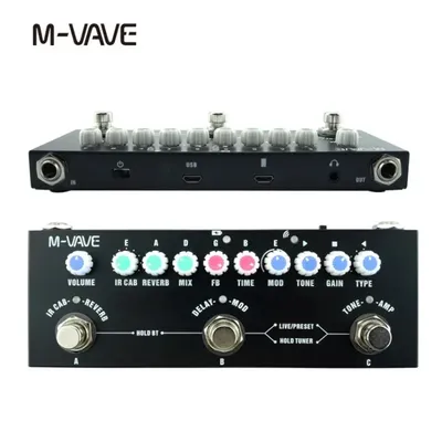 M-VAVE CUBE BABY Portable Multifunctional Electric Guitar Effect Pedal Combined Guitar Pedal