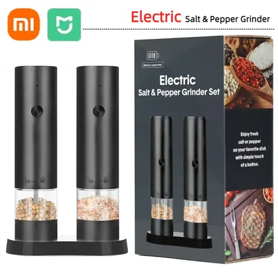 XIAOMI Electric Salt and Pepper Grinder USB Rechargeable Adjustable Large Capacity Auto Spices