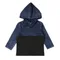 Top kds t-shirt long sleeves baby clothes boy/girl clothes hooded shirt child school clothes denim