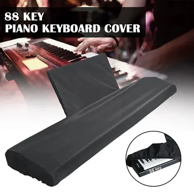 88-Key Piano Keyboard Dust Cover With Music Stand Cover Electric Piano Cover Dustproof Washable With