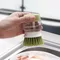 Cooking Brush, Kitchen Press Type Lazy Household Cleaning, Descaling, Dishwashing, Non Greasy Brush,