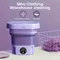 8L Small Folding Washing Machine Portable Washing Machine Automatic Modes Laundry Clothes Laundry Bucket Washing Machine