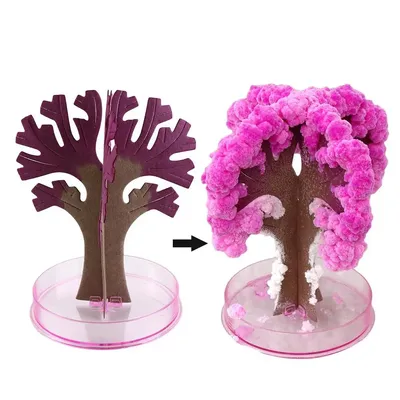 Artificial Trees Decorative Science Toys Magic Growing Tree Japan Desktop Cherry Blossom Sakura