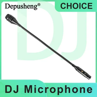 Depusheng Professional Dynamic DJ Microphone With Switch for Mixer Dedicated Disc Shouting