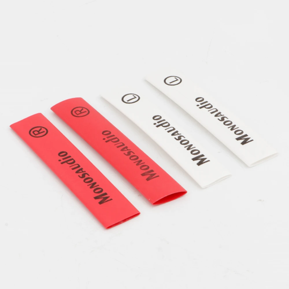 Monosaudio Heat Shrink Tube 8mm Insulated Sleeving Tubing for Speaker Interconnect Audio Cable DIY loudspeaker cable