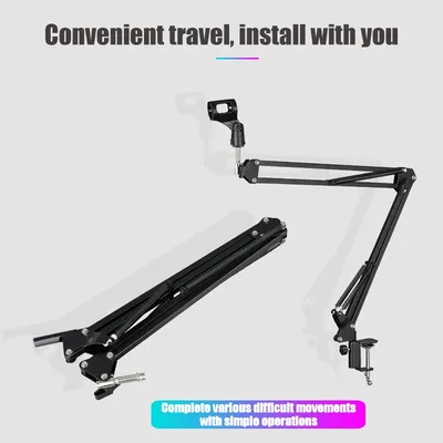 Desktop NB35 Cantilever Stand Microphone 360-degree Rotation Mobile Phone Live Recording Capacitor