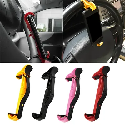 Car Steering Wheel Phone Clip Mount Holder Universal Bike Auto interior GPS Part Bracket For iPhone