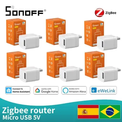 SONOFF ZBMicro Zigbee Micro USB Smart Adaptor Fast Charge Work As Zigbee Router Wide Transmit Voice