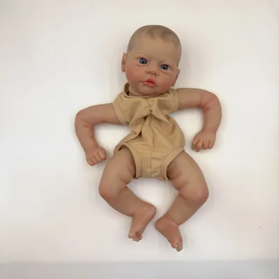 NPK 19inch Lifelike Reborn Doll kit Evi painted Doll kit Unfinished Doll parts with Hand Painted