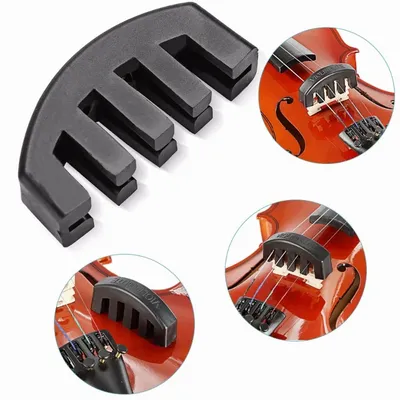 Rubber Violin Mute Silencer for 4/4 3/4 1/2 Violino Practice Accessories Violin Strings Violin
