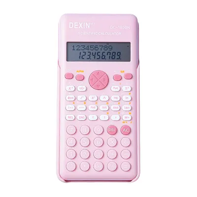 Scientific Calculators Pink Math Calculator with 240 Multi-Functional Calculator 2 Lines LCD Display