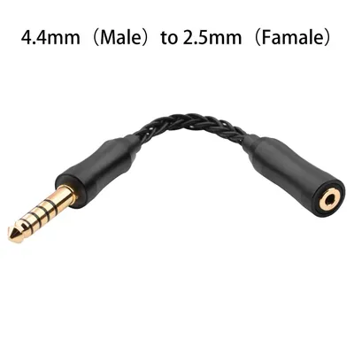 Audio Cable 4.4mm Female to 2.5 mm Jack Balanced Adapter Male Conversion Cable Earphone Balanced StereoFor Hifi MP3 Music Player