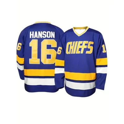 Hot Selling Men's Breathable Ice Hockey Jerseys, Classic Letters and Numbers, 16 Casual Sportswear,