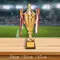 Metal Award Trophy First Place Trophies Rewards with Base for Football Soccer Baseball Sports