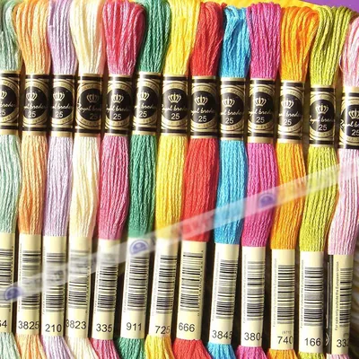 100% Cotton High Quality Cross stitch Floss Embroidery thread Cross Stitch Embroidery Hand Knitting