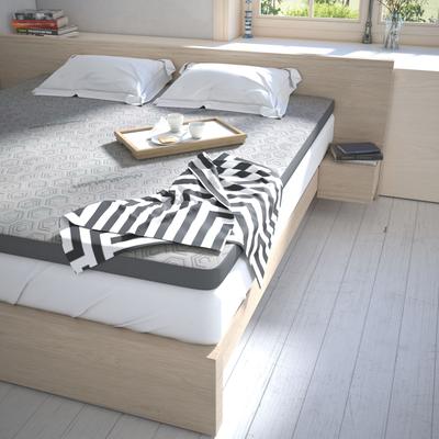 Topper JEKATEX "MULTIFLEX 3-Zonen Komfort", weiß, B:160cm H:8cm L:200cm, Komfortschaum, Topper, für Aufwertung deiner Matratze Image