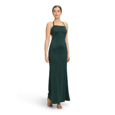 Abendkleid VERA MONT "Vera Mont Abendkleid mit Cut-Outs", Damen, Gr. 36, Normalgrößen, grün (dusty slate), Jersey, Obermaterial: 97% Polyester, 3% Elasthan. Futter: 100% Polyester., festlich, figurbetont lang, ohne Ärmel, Kleider, Ziersteine Image