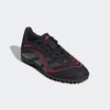 Fußballschuh ADIDAS PERFORMANCE "PREDATOR CLUB KIDS TF", Gr. 38,5, core schwarz, grau four, lucid rot, Synthetik, sportlich, Schuhe