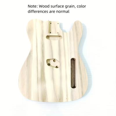 TEMU Tung Wood Tl Electric Guitar Body, , Polished And Shaped For Painting - Khaki, Tl Guitar Parts, Guitar Body