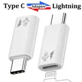 Adattatore OTG da 2/1 pezzi Convertitore da tipo C a Lightning per Apple 16 15 Adattatore per trasferimento dati per microfono Android portatile con buco della serratura