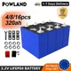 8000 cicli grado A 320Ah LiFePO4 batteria 3.2V ricaricabile litio ferro fosfato cella fai da te 12V 24V 48V RV EV furgoni Golf Cart