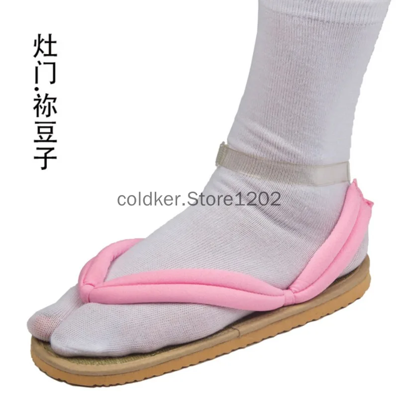 EUR Größe Japanische Anime Cosplay Schuhe Clogs Sandalen Flip Flops mit Schuhen Kamado Nezuko Cosplay