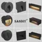SANDIY Luminaires d'extérieur Luminaires encastrés pour escaliers Lampes murales d'extérieur 12v Lampes de clôture 220v 110v Veilleuses rondes pour balcon portail terrasse Luminaires 3W 6W 10W Jardin