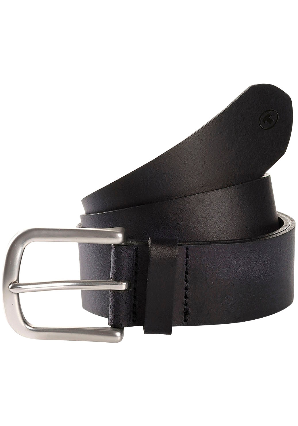 Synthetikgürtel TOM TAILOR "TTMARIO", Damen, Gr. 65, schwarz, Rindsleder, unifarben, Basic, Gürtel, 4 cm breiter Kinder Gürtel, Jungs Image