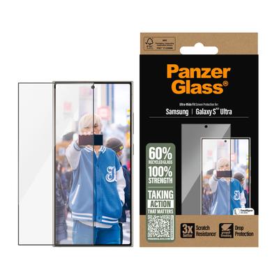 PANZERGLASS Displayschutzglas "Ultra-Wide Fit Screen Protection", transparent, B:11,00cm H:1,50cm T:20,00mm, Displayfolien, Displayschutzfolie, Schutzfolie, Bildschirmschutz, kratz- & stoßfest