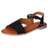 Sandale MUSTANG SHOES, Damen, Gr. 42, schwarz, Lederimitat, casual, Schuhe, Sommerschuh, Sandalette, Riemchensandale in asymmetrischer Form