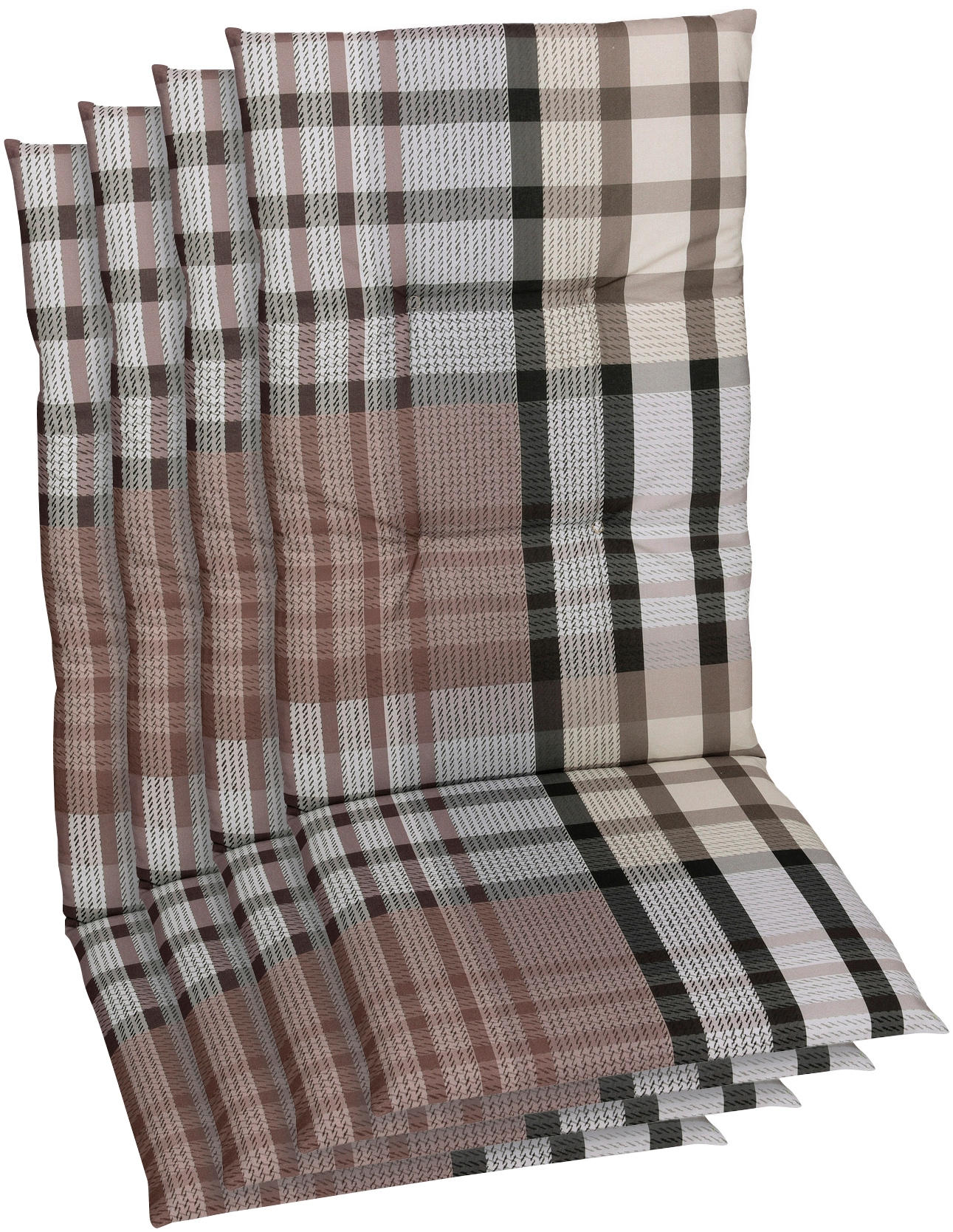 Hochlehnerauflage GO-DE, braun, B:48cm H:5cm T:118cm, Baumwolle, Polyester, Polyurethan, Polsterauflagen, Maße ca.: 48 cm x 118 cm x 5 cm Image