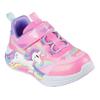 Lauflernschuh SKECHERS "UNICORN CHASER LIGHTS", Kinder, Gr. 21, bunt (pink, multi), Textil, Lederimitat, Glitzer, animal-print, sportlich, Schuhe, Babyschuh, Blinkschuh m. Einhornmotiv, Größenschablone zum Download