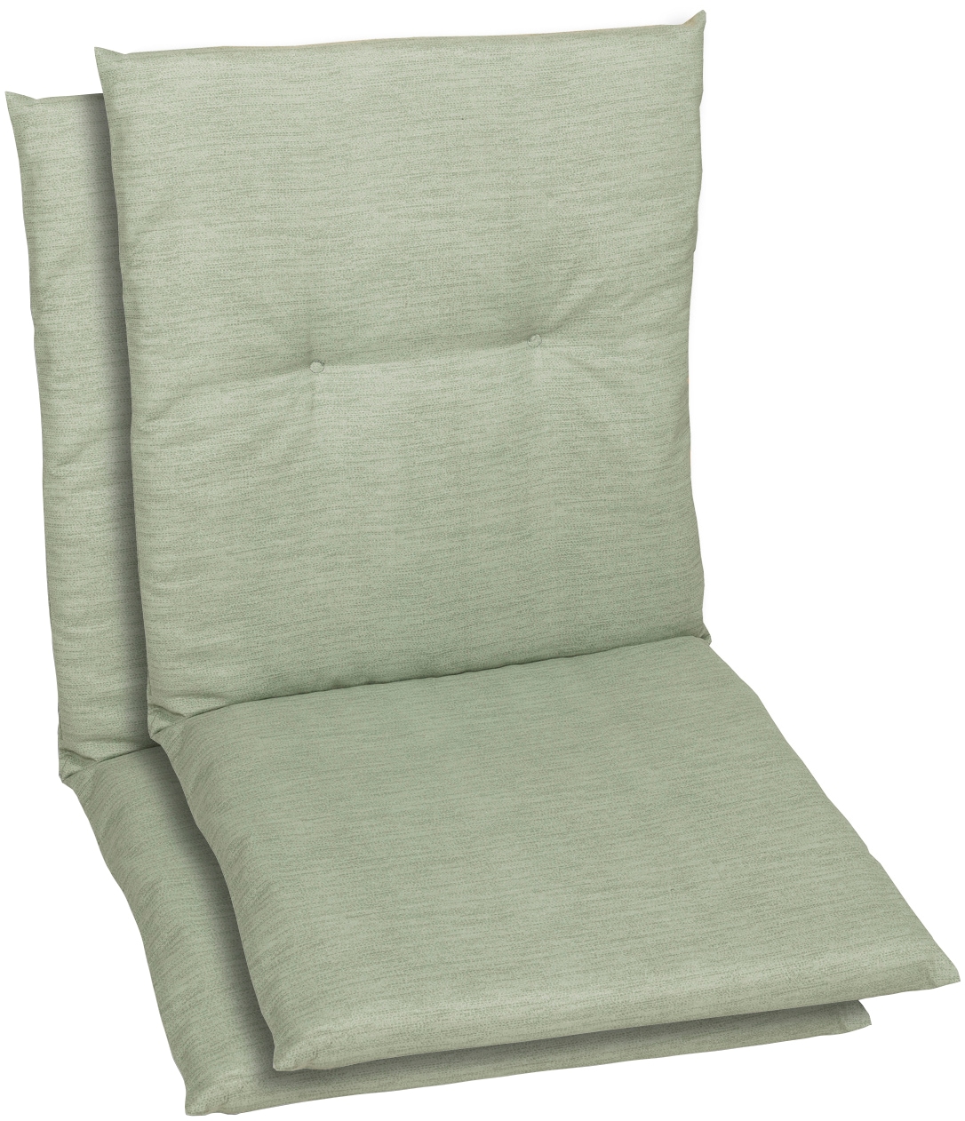 Sitzauflage GO-DE, grün, B:48cm H:5cm T:98cm, Baumwolle, Polyester, Polyurethan, Polsterauflagen, Maße ca.: 48 cm x 98 cm x 5 cm