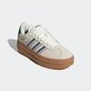 Sneaker ADIDAS SPORTSWEAR, Gr. 40,5, sanftes weiß, collegiate grün, bliss lila, Leder, Synthetik, sportlich, Schuhe, Design auf den Spuren des adidas Gazelle Bold, Topseller