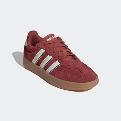 Sneaker ADIDAS SPORTSWEAR, Gr. 42,5, preloved ruby, sanftes weiß, collegiate grün, Leder, Synthetik, sportlich, Schuhe