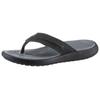 Zehentrenner CROCS "Yukon Vista II Flip", Herren, Gr. 43, schwarz, Lederimitat, sportlich, Schuhe, Sandale, Sommerschuh mit Ziernaht