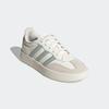 Sneaker ADIDAS SPORTSWEAR "BARREDA", Gr. 42, sanftes weiß, linen grün metallic, linen grün metallic, Synthetik, Leder, sportlich, Schuhe, Design auf den Spuren des adidas Handball Spezial