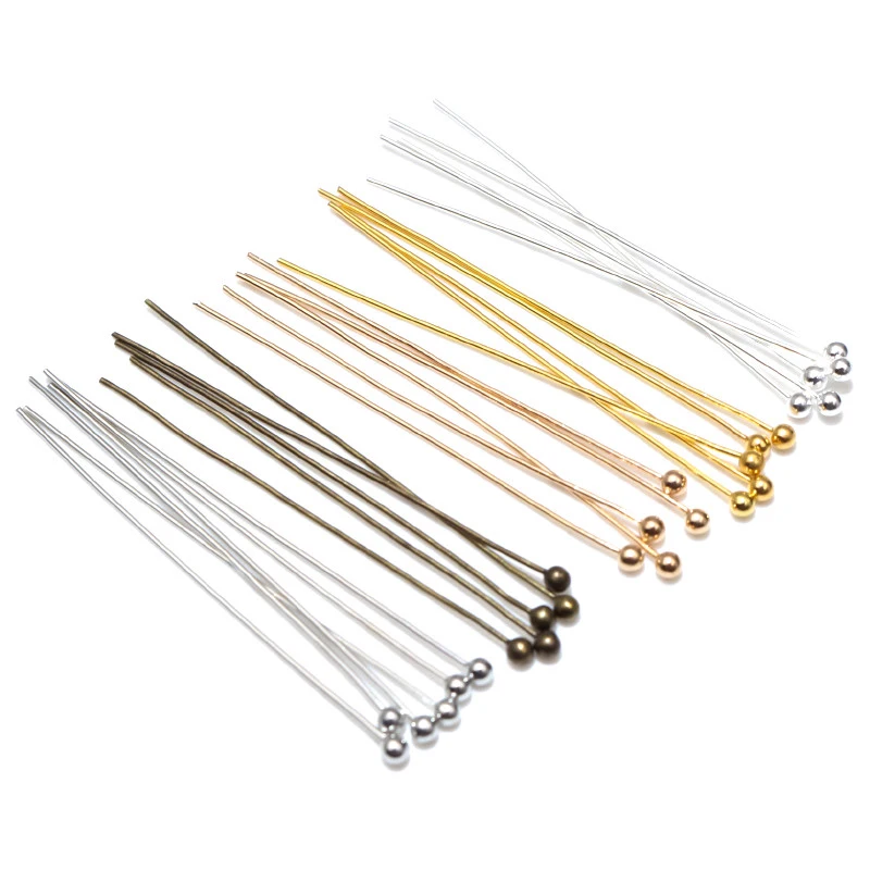 Épingles à tête sphérique en métal pour document argenté, bijoux de bricolage, résultats exécutifs, fournitures de diamètre 200mm, 16mm, 20mm, 25mm, 30mm, 40mm, 45mm, 50mm, lot de 0.5 pièces