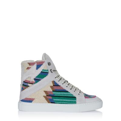 Zadig Voltaire High Flash Folk Beads Schuhe weiß Image