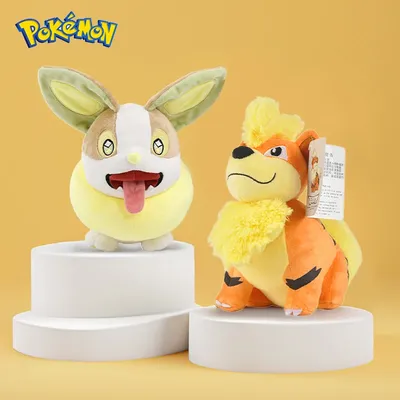 Pokemon Yamper Growlith Dog Stuffed Toys Cartoon&Cute Dog Plush Dolls Throw Pillow Birthday Gift For