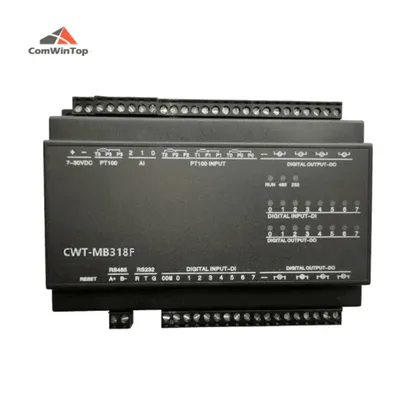 CWT-MB318F 4PT+4AI+4AO+8DI+6DO RS485 RS232 Ethernet Modbus Rtu Tcp Io Acquisition Module