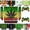 Maple Leaves Vinyl Skin Sticker Protector for Sony PS3 Slim PlayStation 3 Slim and 2 controller