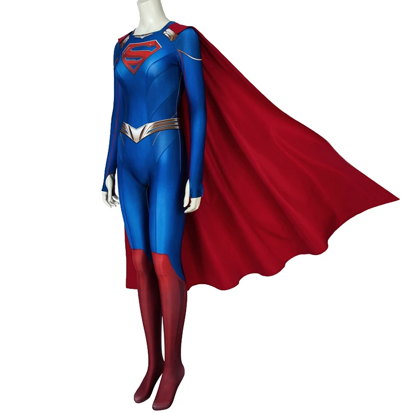 Hot Halloween costume party jumpsuit for adult women Super Girl Kara Zor jumpsuit cool cosplay costume new
