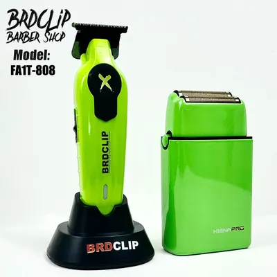 BRDCLIP 2PC FA1T 808 Professional Green Hair clipper Hair Trimmer 7800RPM Barber Machine Electric