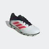 Fußballschuh ADIDAS PERFORMANCE "COPA PURE 3 LEAGUE FG/MG", Gr. 44, weiß (cloud weiß, lucid rot, core schwarz), Synthetik, sportlich, Schuhe, für Rasenplätze