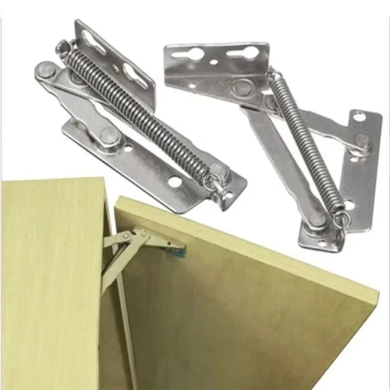 2 teil/satz Möbel Scharniere 80 Grad Gefederte Mechanismus Faul Sofa Lift Unterstützung Küche Schrank Klapp Verbindung Tür Hardware