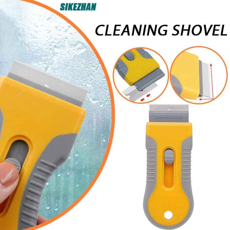 Reinigung Schaufel Dusche Küche Rakel Bringen Extra Kunststoff/metall Klinge Schaber Paster Schaben Werkzeug Auto Fenster Reinigung Schaber Image